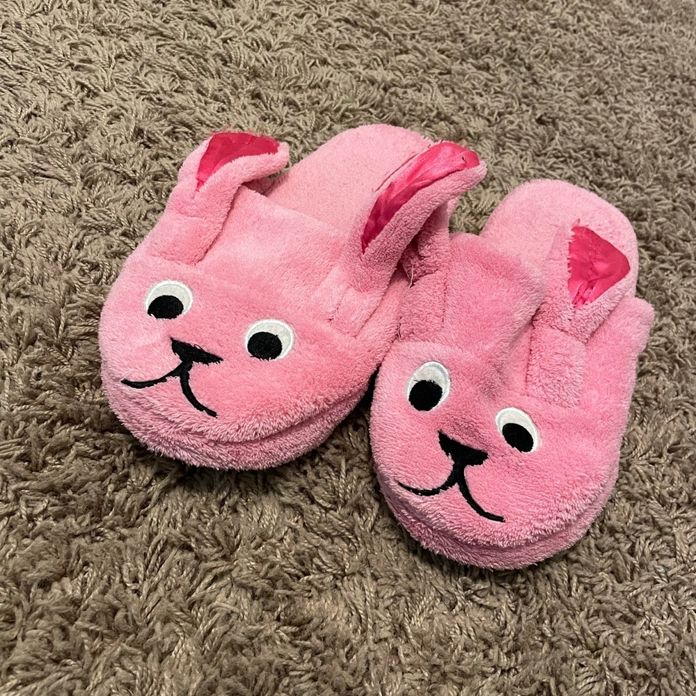 Pink Bunny Slippers